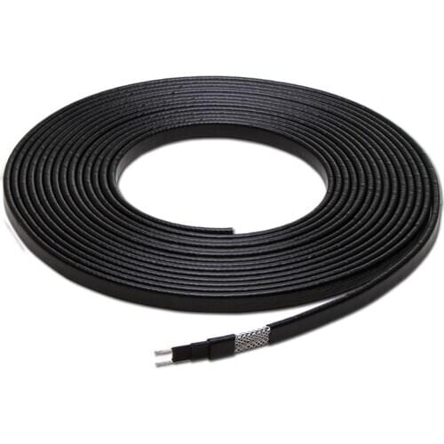 20W/m Low Temperature Self-regulating Heating Tape Snow Melting Drain Water Pipe Freeze Protection Heat Cable