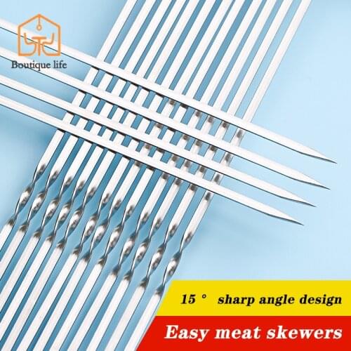 Thick stainless steel barbeque sign flat sign outdoor barbecue appliances barbecue pin steel drill garden accessories outdoor