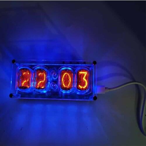 IN-12 Glow Clock DIY Former Soviet Union Tube Clock Gifts Gifts Colorful Lights Desktop Clock