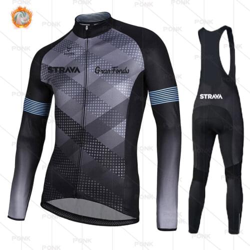 2021 STRAVA Mens Long sleeve cycling jerseys Wave point Bike Clothing shirts MTB Quick dry Bicycle Wear Ropa Ciclismo Hombre