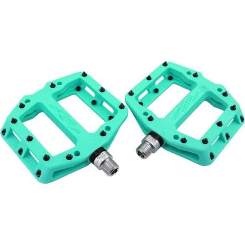 MZYRH Ultralight Bicycle Mountain Bike Non-Slip Foot Wide Surface Pedal Three-Bearing Large Tread Nylon Pedal Riding Accessories