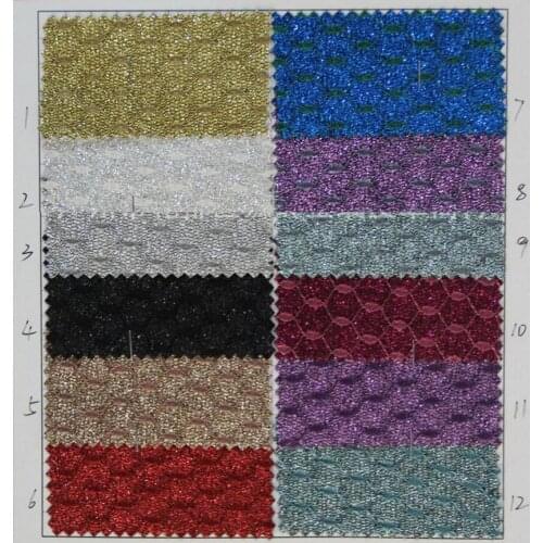 High quality Glitter faux PU leather fabric mesh fabric gold pink Glitter starry leather material canvas cloth backing wholesale