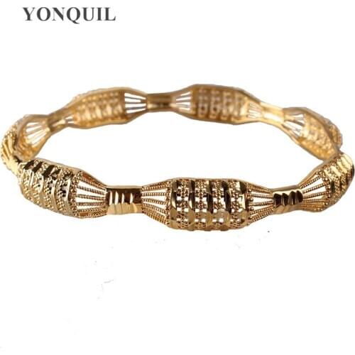 Womens Trendy Bangles New Fashion Classic For Ladies Gold Color Bracelet Cuff Simple Jewelry Bangles Wedding Accessories