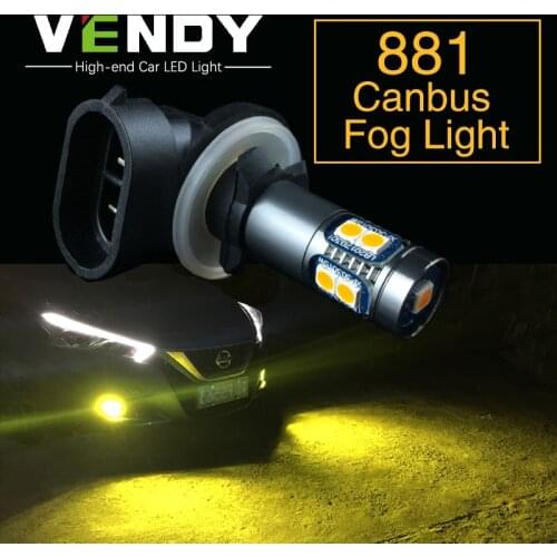 2PCS 881 Car Auto LED Fog Lights Bulb Lamp For Hyundai Kia Forte Rondo Sedona Soul Rio Sorento Accent Sonata Elantra Azer Tucson