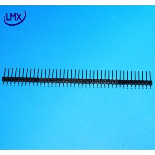 20pcs 1x40p 40pin 2.54mm pitch single row needle straight male pin header H= 13mm high quality envrironmantal protection