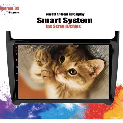 2Din Multimedia Video Player Android 10.0 GPS Navigation Radio WIFI For Volkswagen VW POLO 2012-2018 Sedan Cassette Stereo dvd
