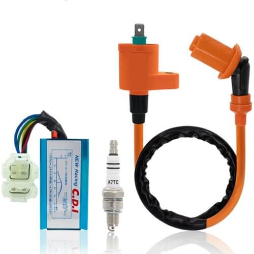 6 Pins CDI Ignition Coil Spark Plug For XR50 XR70 XR80 XR100 CRF50 CRF70 CRF80 CRF100 Pit Dirt Bike 50cc - 110cc 125cc 150cc