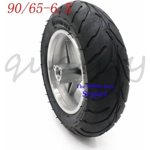 90/65-6.5 Front vacuum tire wheel hub Fit for 2 Stroke 47 49CC mini motorcycle Mini Pocket Bikel