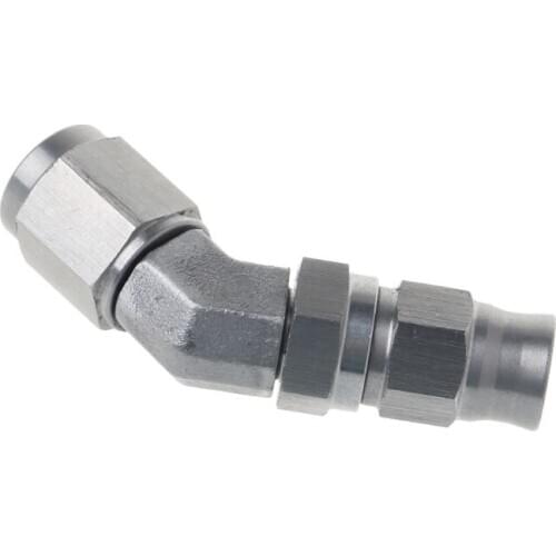 AN -3 AN3 JIC 45 Degree Stainless Steel PTFE Custom Brake Hose Fitting