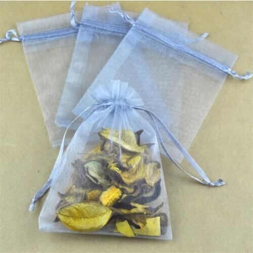 Free Shipping Wholesale 100pcs/lot 15x20cm grey color Drawable Organza Jewelry Packaging Wedding Gift Bags&Pouches