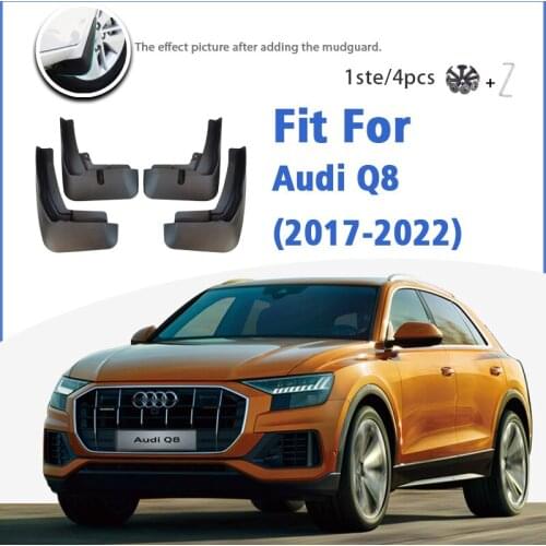 Mudguard For Audi Q8 2017 2018 2019 2020 2021 2022 Front Rear 4pcs Mudflaps Mudguards Car Accessories Splash Guard Fender