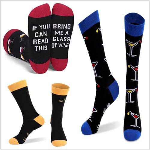 2020 Hot Sale Letter Printed Cotton Socks For Men Fashion Women Socks Autumn and Winter Warm Socks Christmas Gifts
