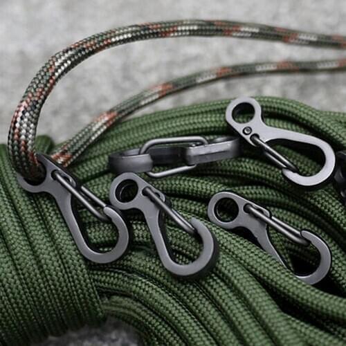 Hanging Buckle Backpack Clasps Climbing Carabiner Spring Snap Clip Karabiner Hook SF Keychain Alloy Tactical Survival Gear