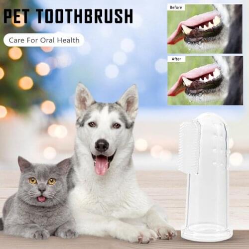 Creative Pet Finger Toothbrush HIgh Quality Dog Bad Breath Care Tartar Dog Cat Cleaning Supplies Finger Protect Pet Products