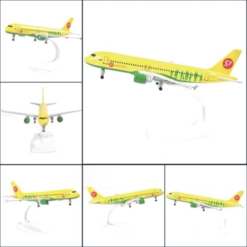 JASON TUTU 20cm Siberian Air S7 Airbus a330 Airplane Model Plane Model Aircraft Diecast Metal 1/300 Scale Planes Dropshipping