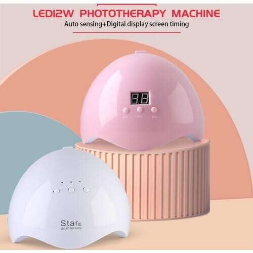 NAILCO UV Lamp12w-12pcs for Drying Nails Lamp Professional For Manicure Gel Nail Dryer High Power Smart LED Nail Lamp