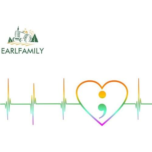 EARLFAMILY 13cm x 5cm for Mental Health Car Stickers Vinyl Decal Motorcycle Helmet Skateboard Waterproof Automotive Goods