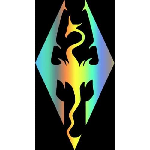 LLY-0849 Various Size/Colors Car Stickers Skyrim Style Art Dragon Modeling Decal PVC Auto Motorcycle Accessories Creative Decals