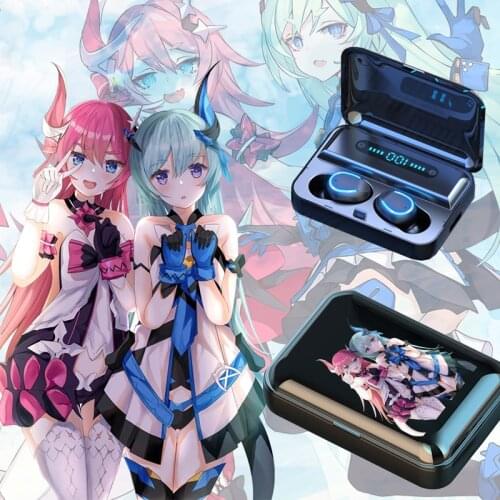 Honkai Impact Bluetooth earphones Kiana Kaslana Raiden Mei Bronya Zaychik cosplay For Android Wireless Earbuds 5.0 Charging box