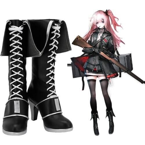 Arknights Ambriel Cosplay Boots High Heel Leather Shoes Custom Made