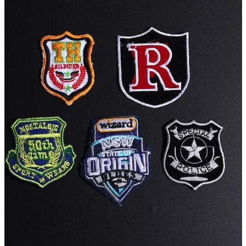 Wholesale Embroidered Military Patch Stripe Tactical badges on Backpack Letter Star Armband morale military patches