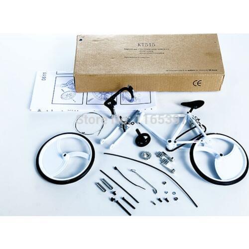 Teenage children kids scientific science educational models experimental toy materials assembling bicycle die cast 1:10
