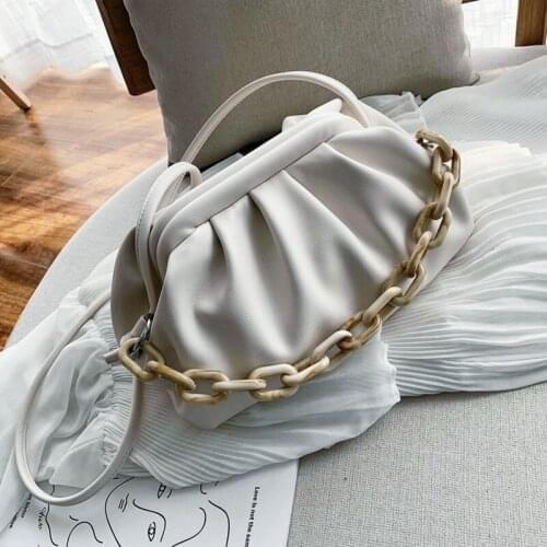 Candy Color PU Leather Shoulder Simple Bags For Women 2021 Small Crossbody Bag Travel Chain Handbags and Purses Bolsa de mujer