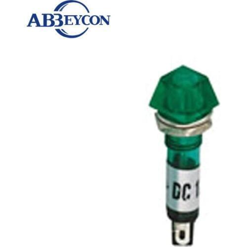 Signal Lamp/indicator Green mini 220 volt indicator lights 24v indicator light AC 220V Plastic Case Green Indicator Lamp