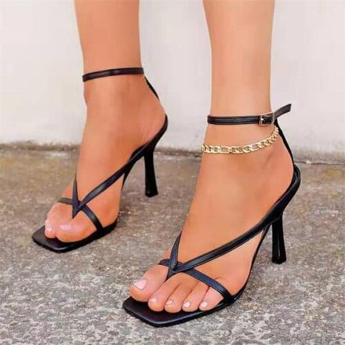 High Heels Shoes Women Pumps Open Toes Fashion Party Female Lady Heels Shoes Sandals