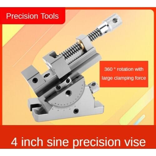 4 inch universal precision vise 360 degree rotation adjustable angle sine tilting pliers grinder manual