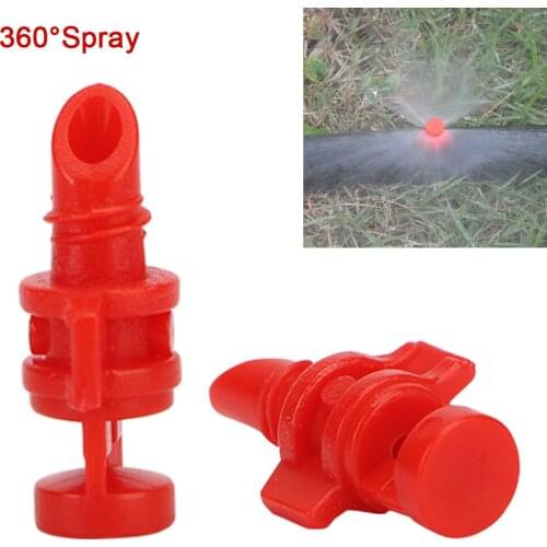 High Quality 360° Spray Head Garden Sprinklers Irrigation Misting Nozzle Simple Refraction Sprinkler with Hole Punch