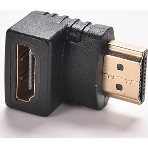 1PC 90 Degree 1080P Cable Connector V1.4 Right Angle A Male to V1.4 B Female Gold Plated Cable Adapter