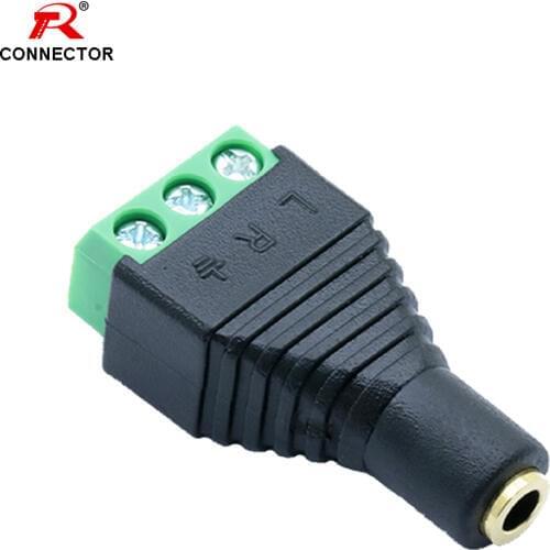 4PCS AV Balun Connector 3.5mm 1/8" Jack , Gold plated jack 3.5mm , AV Terminals