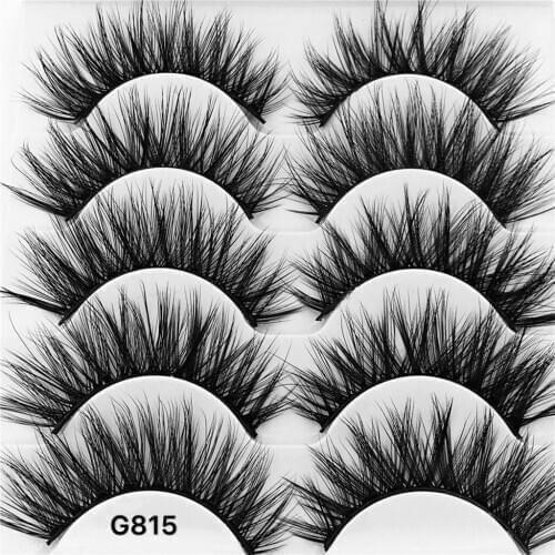 5 Pairs 3D False Lashes Eyelashes Imitation Mink Hair Handmade Natural Thick False Eyelash maquiagem ресницы Makeup Cosmetics