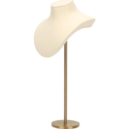 White Mannequin Portrait Pendent Long Chain Jewelry Display Racks Three Colors Available Holder Show Decorate Jewellery Shelf