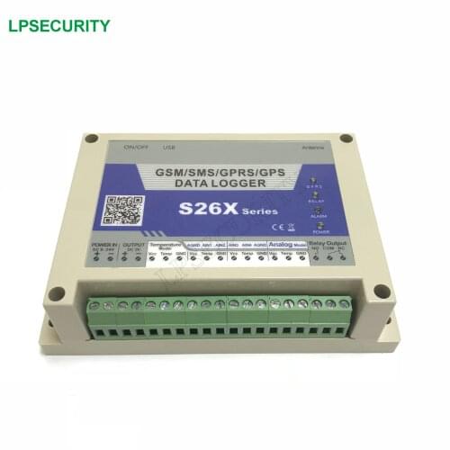 Wireless data logger gsm temperature monitoring remote temperature humidity analog data logger S262(4AIN+1DOUT) Free shipping