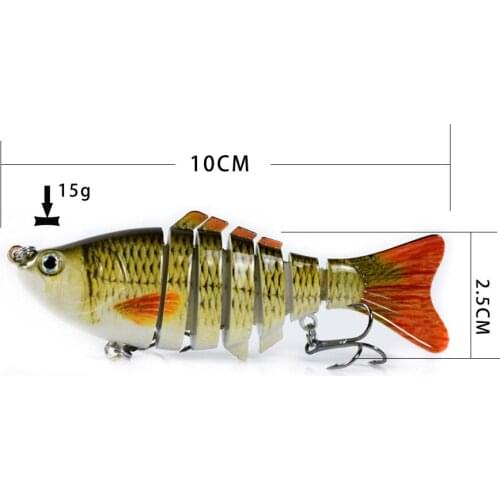 10cm 15g Black Minnow Wobblers Pike Fishing Lure Artificial Bait Hard Swimbait Mini Crankbaits Fishing Tackle Lures