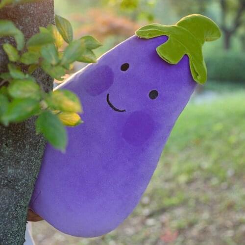 Hot Cartoon Eggplant Plush Toys Funny Create Emoticons Stuffed Soft Pillow For Children Baby Kids Toys Birthday Christmas Gifts