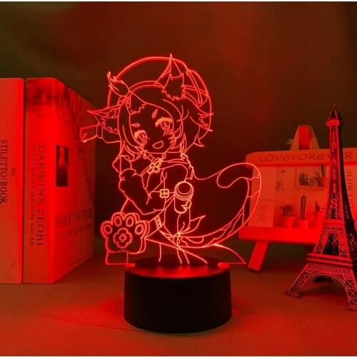 Game Led Night Light Genshin Impact Diona Figure for Room Decor Kids Birthday Gift Genshin Impact Table Led Lamp
