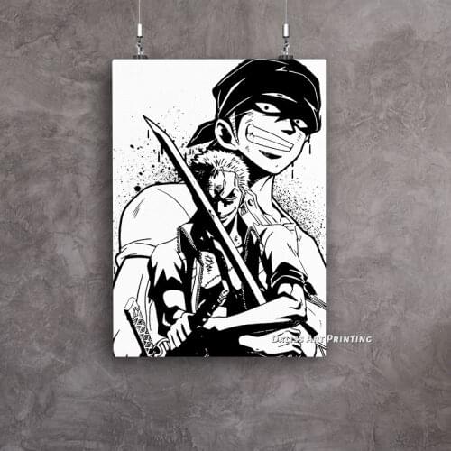Canvas Anime Roronoa Piece Pictures Home Decoration Paintings Poster HD Prints Wall Art Modular Living Room Framed