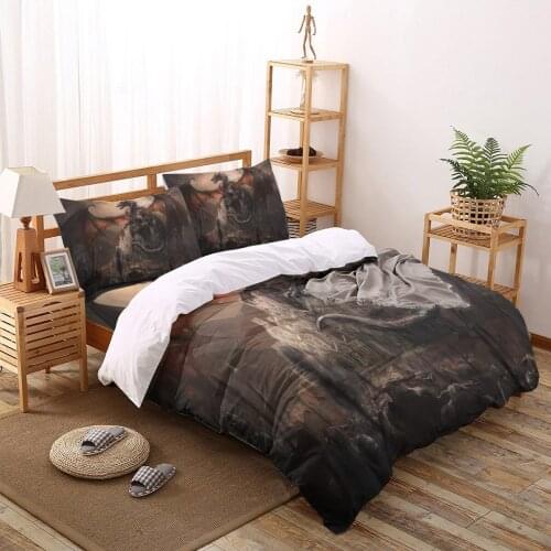 Dragon Castle War Legend Myth Bedding Set Home Textile Bed Set Adult Bedding Duvet Cover Flat Sheet Pillowcases Quilt Cover
