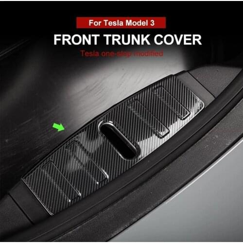 New 2021 for Tesla Model 3 Front Trunk Panel Bumper Protection Patch Stickers Engine Box Cover Decoration Accessories Three