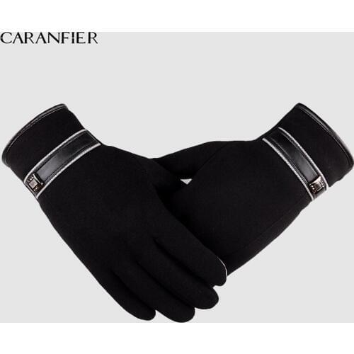 CARANFIER Gloves Men Women Winter Touch Screen Warm Gloves Bicycle Motorcycle Windproof Gloves Full Finger Mittens Men Guantes