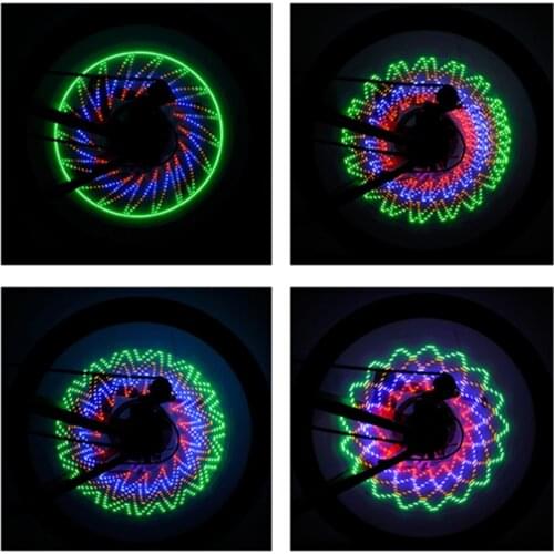 Colorful 32-led Bike Light 32 Pattern Bicycle Cycling Lantern Spokes Tire Wheel Spoke Decorative Lamp Bike Accessories #P2