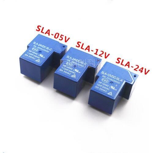 2pcs/lot Power Relay SLA-05VDC-SL-C SLA-12VDC-SL-C SLA-24VDC-SL-C 5V 12V 24V 6Pin PCB Relay 30A New Original