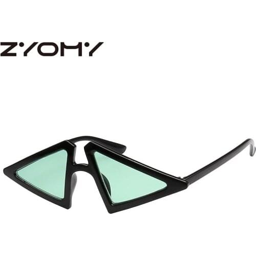 Q Casual Men Women Sunglasses Gafas Triangle Frame Unique Eyewear Cat Eye Brand Designer Driving Glasses Accessories