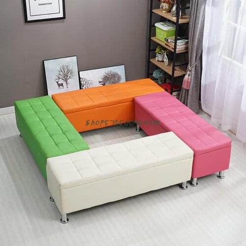 Clothing Store Sofa Stool Fitting Room Stool Shopping Mall Rest Bench Bench Changing Room Storage Shoe Changing Stool Shoe Leath