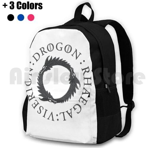 Three Outdoor Hiking Backpack Riding Climbing Sports Bag Got Drogon Mother Of Daenarys Winter Messandei Funny Humor Quote