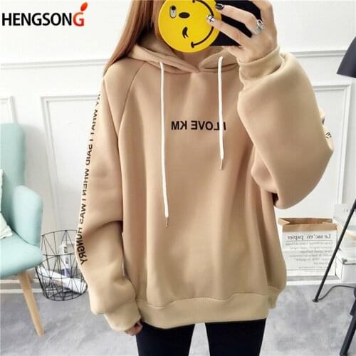 Women Autumn 2021 New Hoodies Letter Patchwork Long Sleeve Hooded Female Tops Sports Breathable Pullower