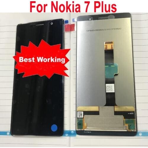 100% Tested Well E7 Plus LCD Display Touch Panel Screen Digitizer Assembly Sensor For Nokia 7 Plus 7Plus TA-1046 TA-1055 TA-1062